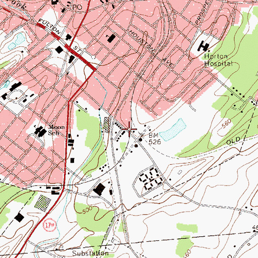 Topographic Map of Hudson Valley Sikh Society, NY