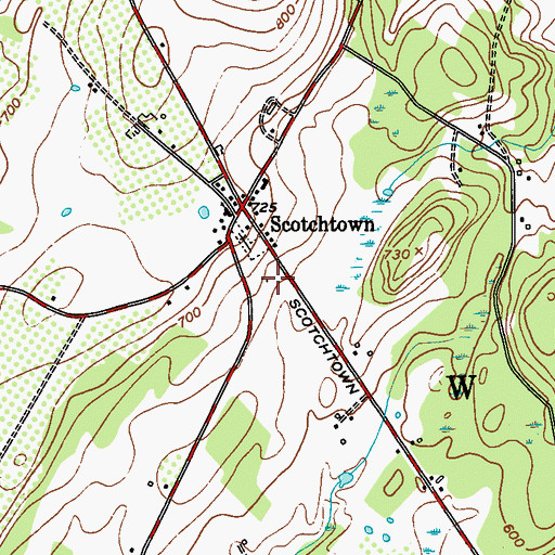 Topographic Map of Trinity Assembly of God, NY