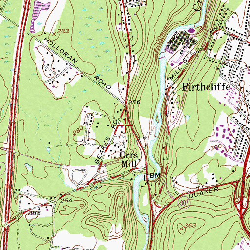 Topographic Map of Kingdom Hall of Jehovah's Witnesses, NY