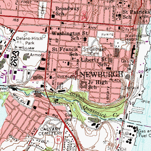 Topographic Map of Church of God by Faith, NY