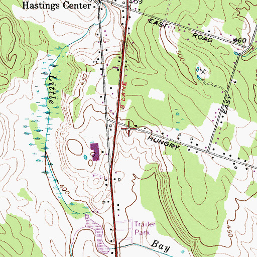 Topographic Map of Victory Bible Church, NY