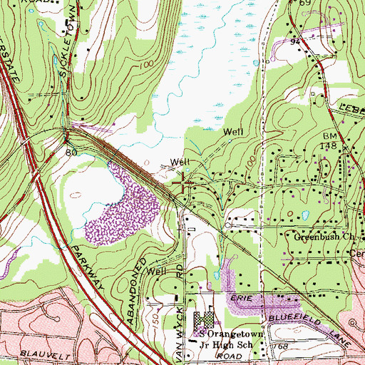 Topographic Map of Ebenezer Full Gospel Assembly Church, NY