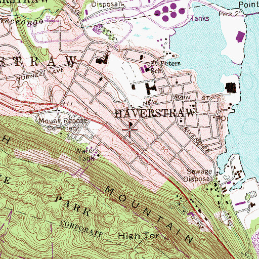 Topographic Map of Charismatic Christian Church, NY