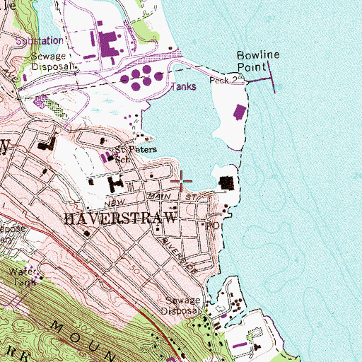 Topographic Map of Fairmont Baptist Church, NY