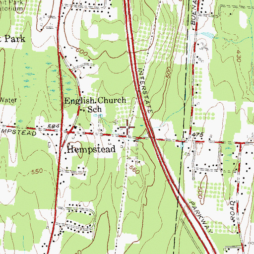 Topographic Map of The Church of Jesus Christ of Latter Day Saints, NY