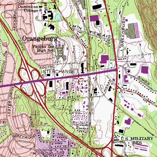 Topographic Map of Onnuree Presbyterian Church, NY