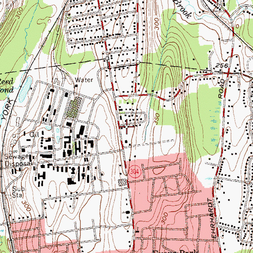 Topographic Map of Chinese Evangelical Church, NY