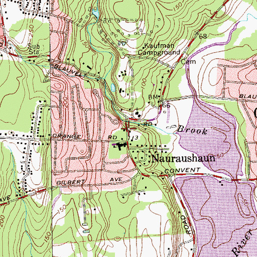 Topographic Map of Orthodox Church of the Transfiguration, NY