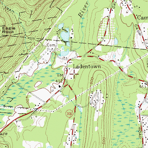 Topographic Map of Sri Ranganatha Temple, NY