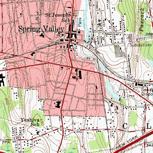 Topographic Map of Congregation BAIS Hachinuch, NY