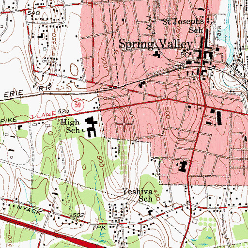 Topographic Map of New Apostolic Church, NY