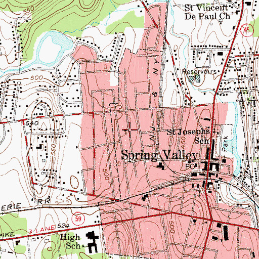 Topographic Map of Saint Peter and Paul Ukrainian Catholic Church of the Byzantine Rite, NY