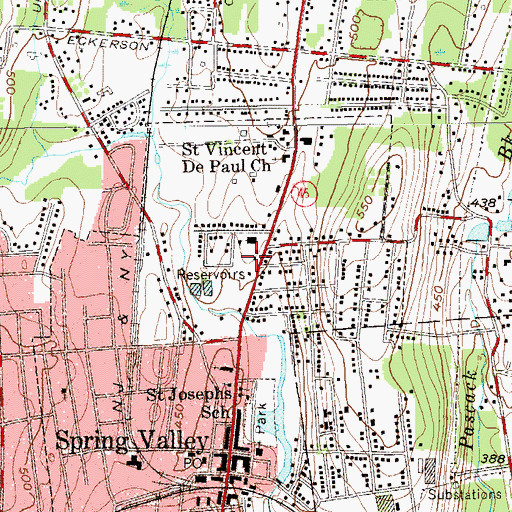 Topographic Map of Salvation Army, NY