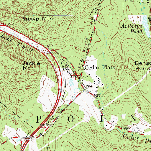 Topographic Map of Saint Pakhomious Coptic Church, NY
