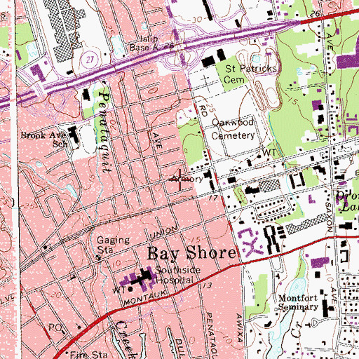 Topographic Map of Abundant Life Christian Fellowship, NY