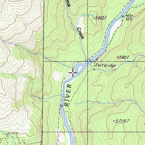 Topographic Map of Grouse Canyon, CA