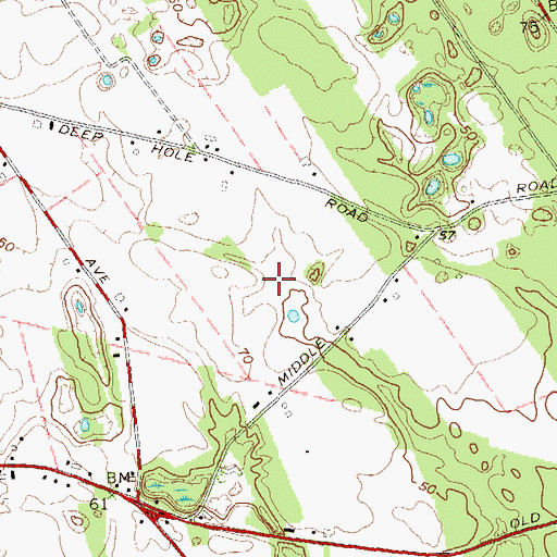 Topographic Map of All Saints Greek Orthodox Church, NY