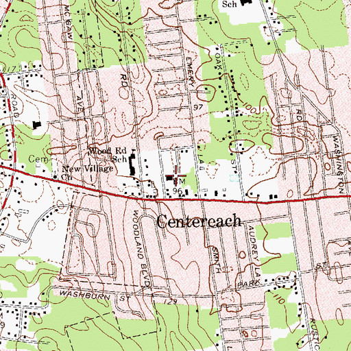 Topographic Map of Assumption Church, NY