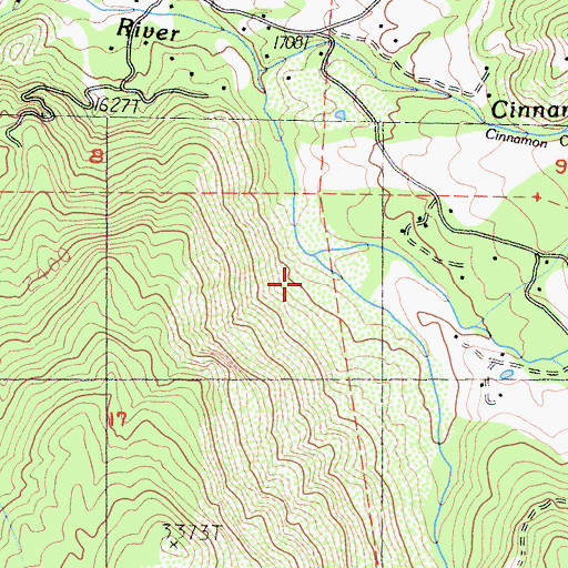 Topographic Map of Grouse Creek, CA