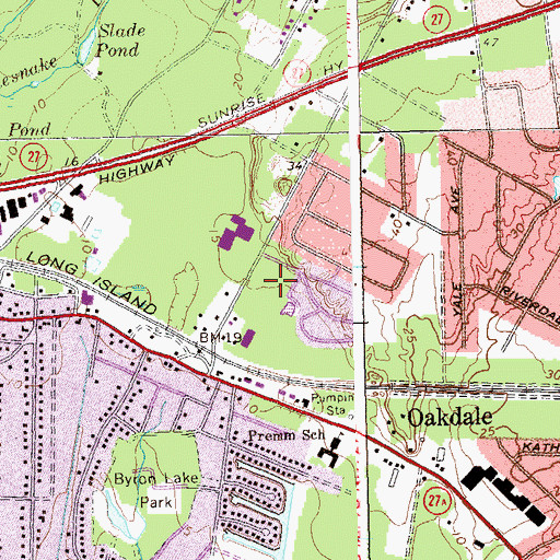 Topographic Map of Bnai Israel Reform Temple, NY