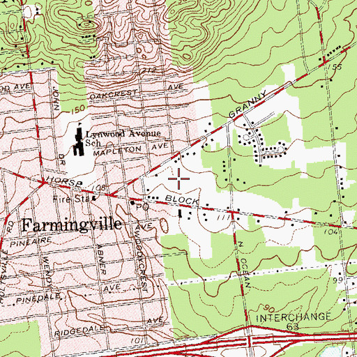 Topographic Map of Church of the Resurrection, NY