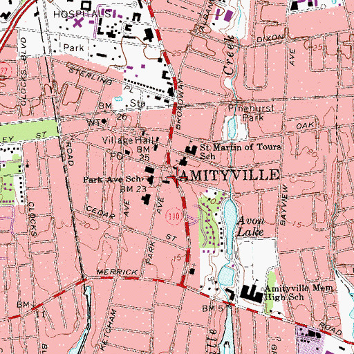 Topographic Map of Emanuel Church, NY