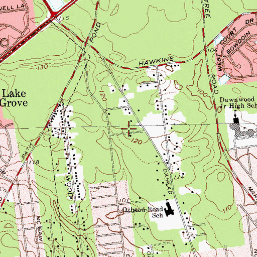 Topographic Map of Faith Community Church of God, NY