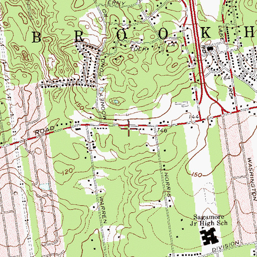 Topographic Map of Faith of God's Word Ministry, NY