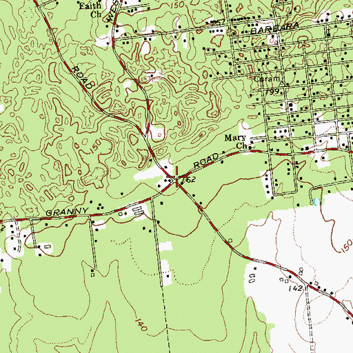 Topographic Map of Feed My Sheep Baptist Church, NY