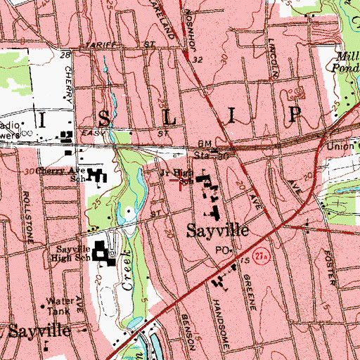Topographic Map of Gospel Community Church, NY