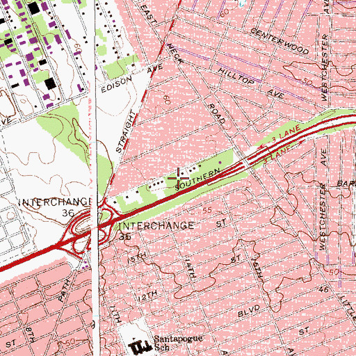 Topographic Map of In the World Ministries, NY