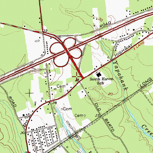 Topographic Map of Kingdom Hall of Jehovah's Witnesses, NY