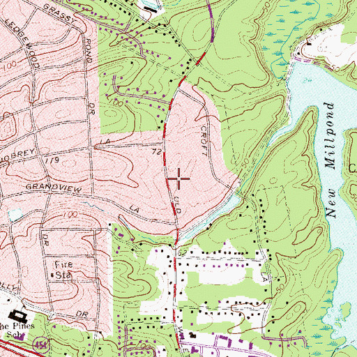 Topographic Map of Kingdom Hall of Jehovah's Witnesses, NY