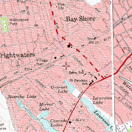 Topographic Map of Love and Mercy Fellowship Church, NY