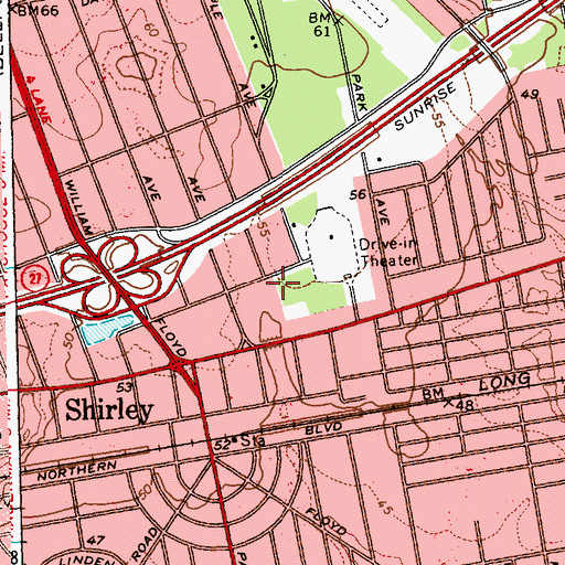 Topographic Map of New Hope Revival Church, NY