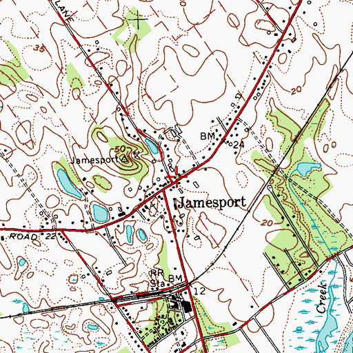 Topographic Map of North Fork Unitarian Universalist Fellowship, NY