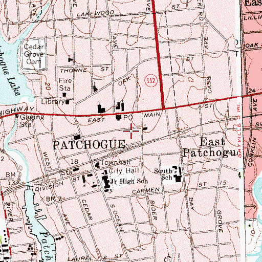 Topographic Map of Resurrection Christian Church, NY