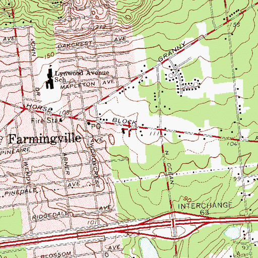 Topographic Map of Saint Michael the Archangel Roman Catholic Church, NY