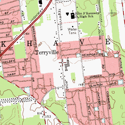 Topographic Map of The Church of Jesus Christ of Latter Day Saints, NY