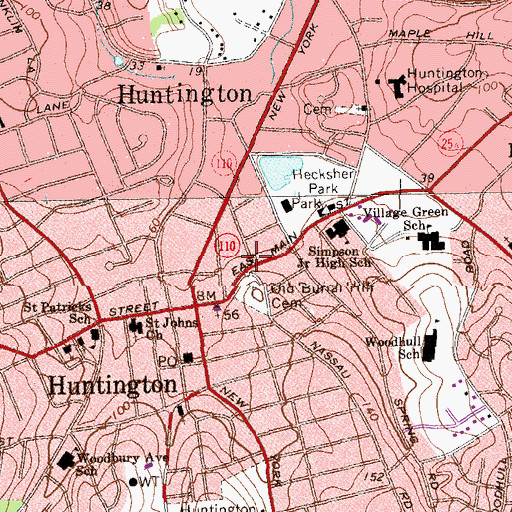 Topographic Map of The LifePoint Church, NY