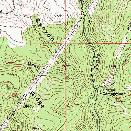 Topographic Map of Cabin Draw, AZ