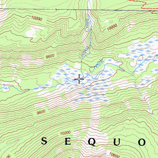 Topographic Map of Guyot Creek, CA