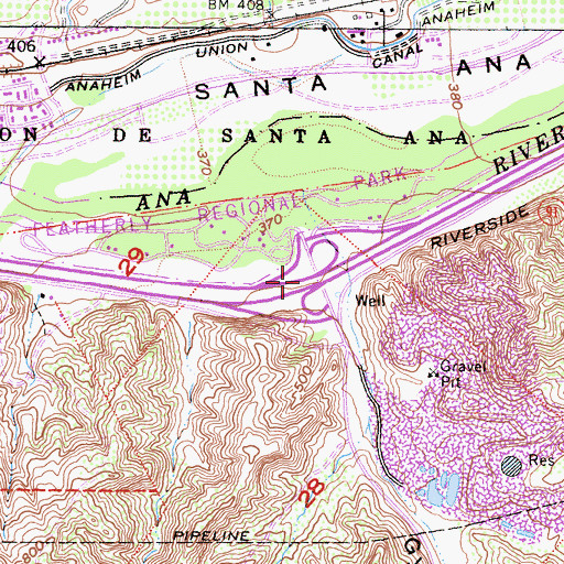 Topographic Map of Gypsum Canyon, CA