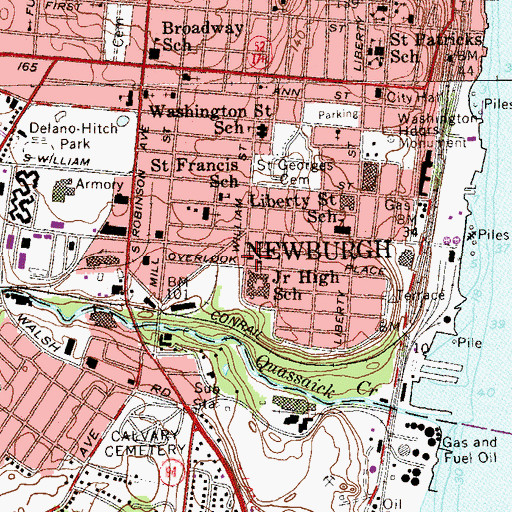 Topographic Map of House of God Hebrew Pentecostal Church, NY