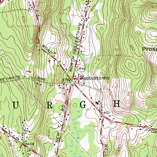 Topographic Map of Trinity United Methodist Church, NY