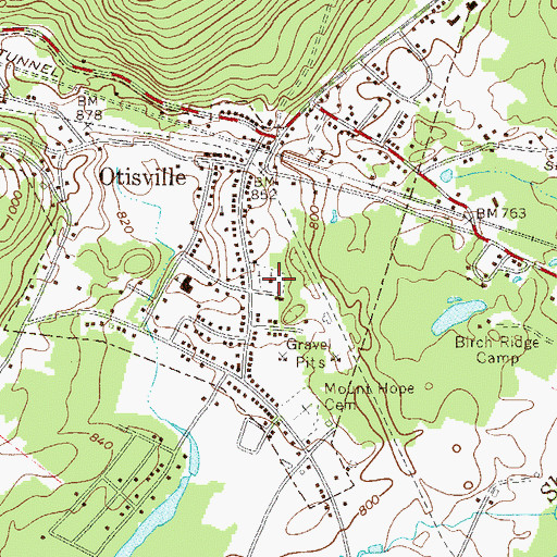 Topographic Map of Holy Name of Jesus Church, NY