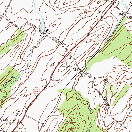 Topographic Map of Amazing Grace Fellowship, NY