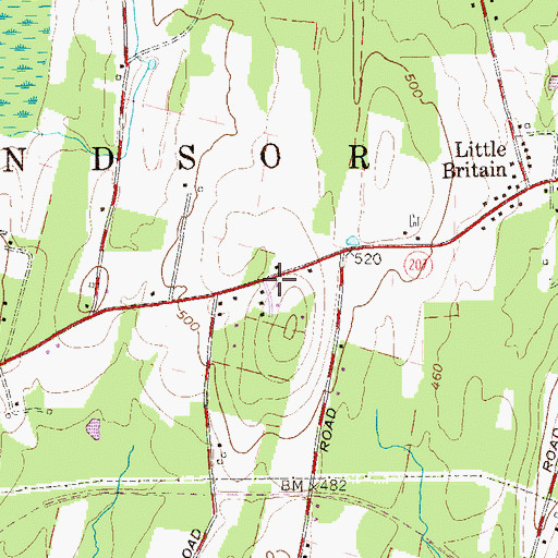 Topographic Map of Unitarian Universalist Congregation at Rock Tavern, NY