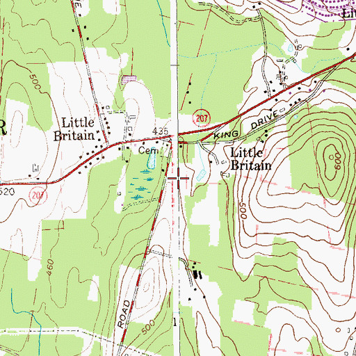 Topographic Map of Westminster Presbyterian Church, NY