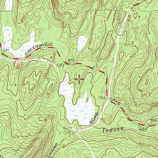 Topographic Map of Nungin Sunwon Buddhist Temple, NY